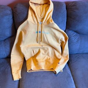 Champion Men's Vibrant Yellow Hoodie